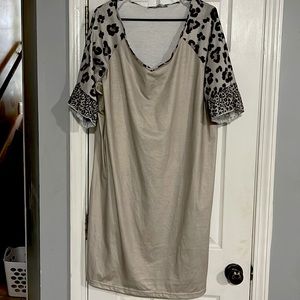 Leopard print dress